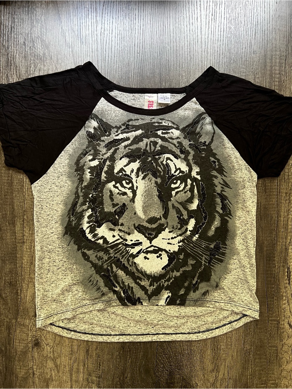 Graphic Tee Tiger Print